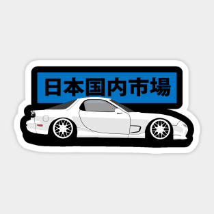 Side View Mazda RX-7 fd Sticker